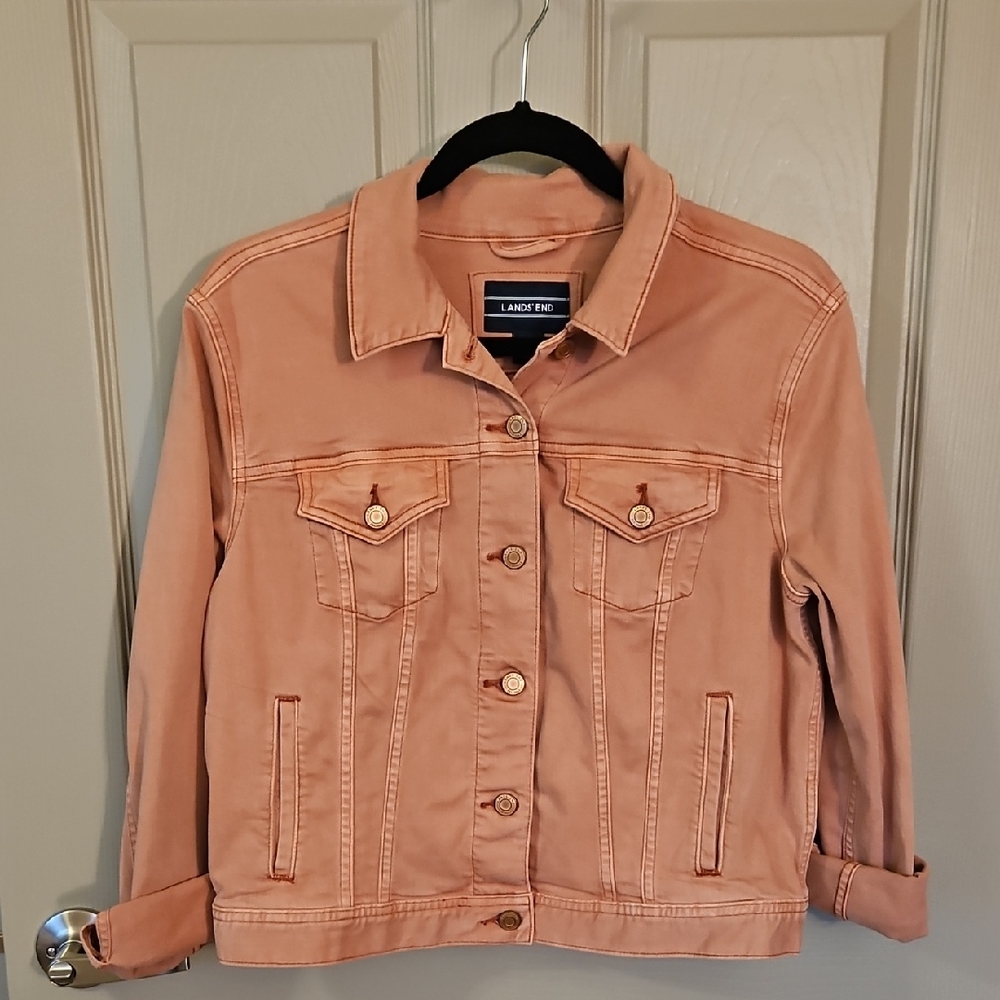 Lands' End Women's Salmon Jean Jacket